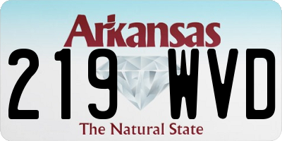 AR license plate 219WVD