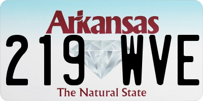 AR license plate 219WVE