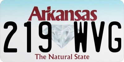 AR license plate 219WVG