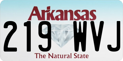 AR license plate 219WVJ
