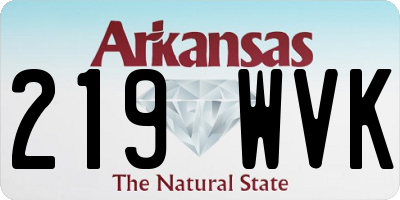 AR license plate 219WVK