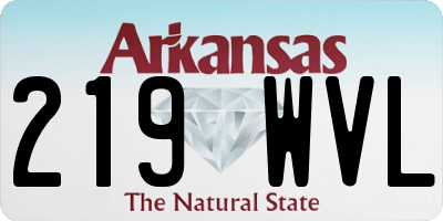 AR license plate 219WVL