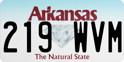 AR license plate 219WVM