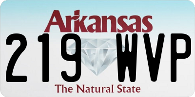 AR license plate 219WVP