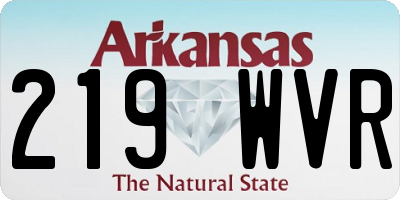 AR license plate 219WVR