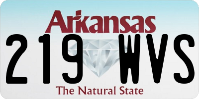 AR license plate 219WVS