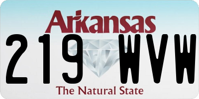 AR license plate 219WVW