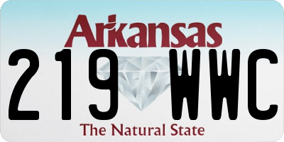 AR license plate 219WWC