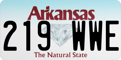 AR license plate 219WWE