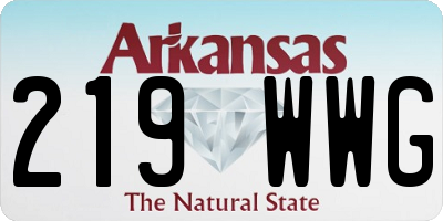 AR license plate 219WWG