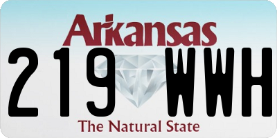 AR license plate 219WWH