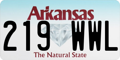 AR license plate 219WWL