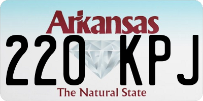 AR license plate 220KPJ