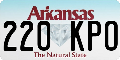 AR license plate 220KPO