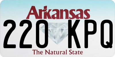 AR license plate 220KPQ