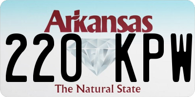 AR license plate 220KPW