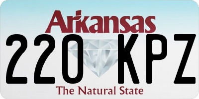 AR license plate 220KPZ