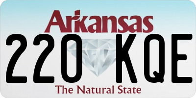 AR license plate 220KQE