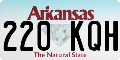AR license plate 220KQH