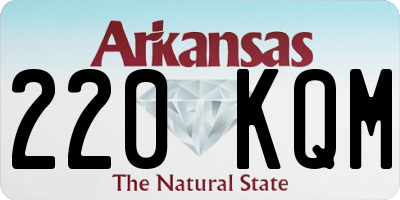 AR license plate 220KQM