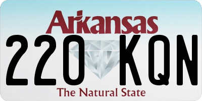 AR license plate 220KQN