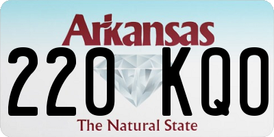 AR license plate 220KQO