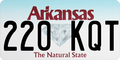 AR license plate 220KQT