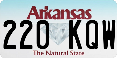 AR license plate 220KQW