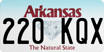 AR license plate 220KQX
