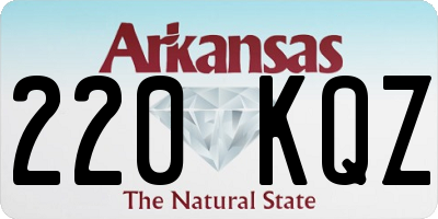 AR license plate 220KQZ