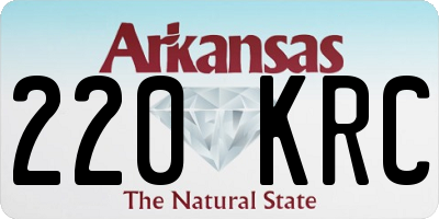 AR license plate 220KRC