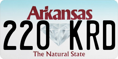 AR license plate 220KRD