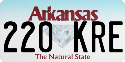 AR license plate 220KRE