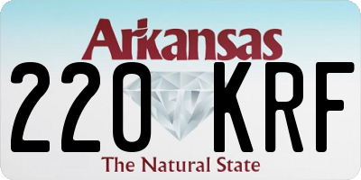 AR license plate 220KRF