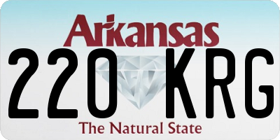 AR license plate 220KRG