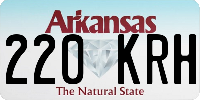 AR license plate 220KRH