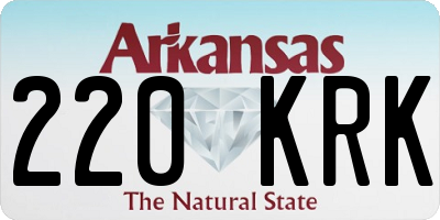 AR license plate 220KRK