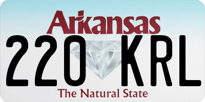 AR license plate 220KRL