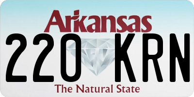 AR license plate 220KRN