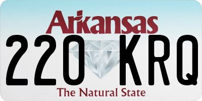 AR license plate 220KRQ