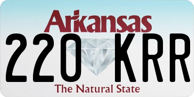 AR license plate 220KRR