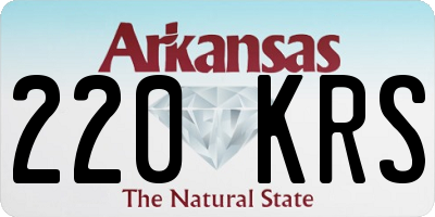 AR license plate 220KRS