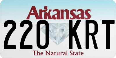 AR license plate 220KRT
