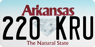 AR license plate 220KRU