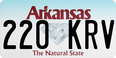 AR license plate 220KRV