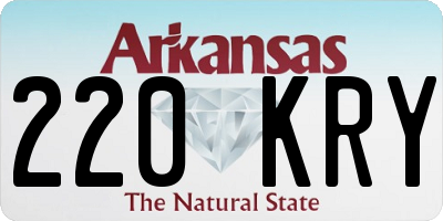 AR license plate 220KRY