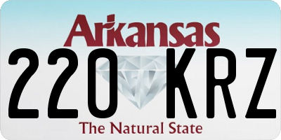 AR license plate 220KRZ