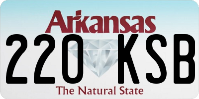 AR license plate 220KSB
