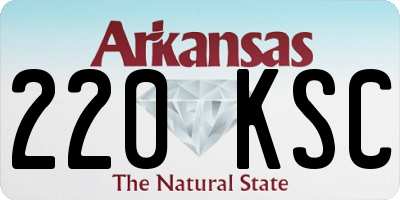 AR license plate 220KSC