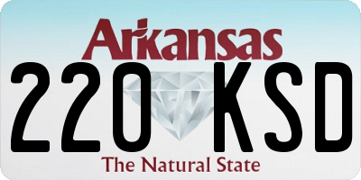 AR license plate 220KSD